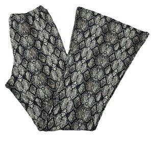 AE Studio MEDIUM Flare Stretch Pant Reptile Print Black Tan